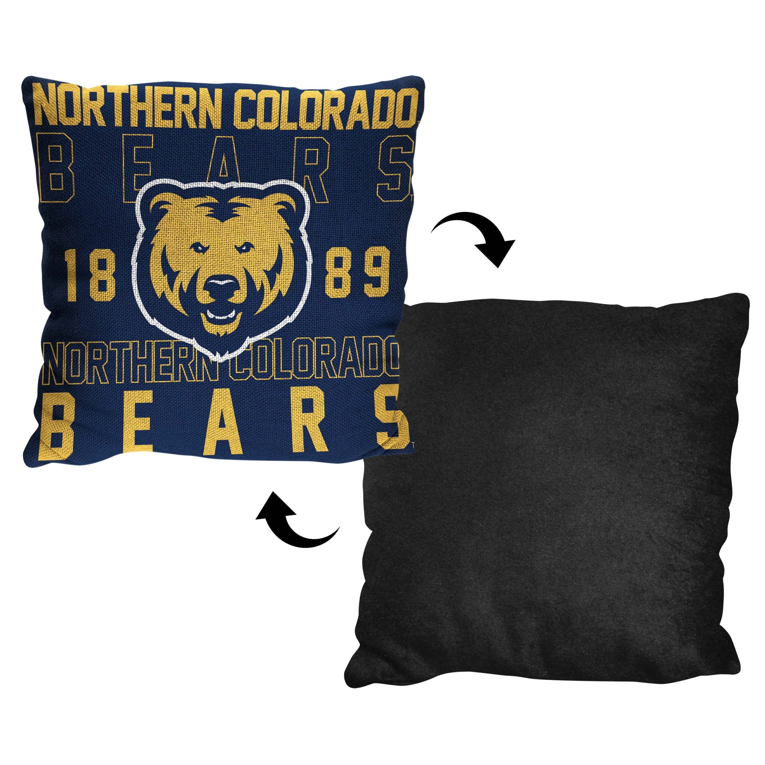 NCAA Northern Colorado Bears Stacked Pillow 20x20 Inches