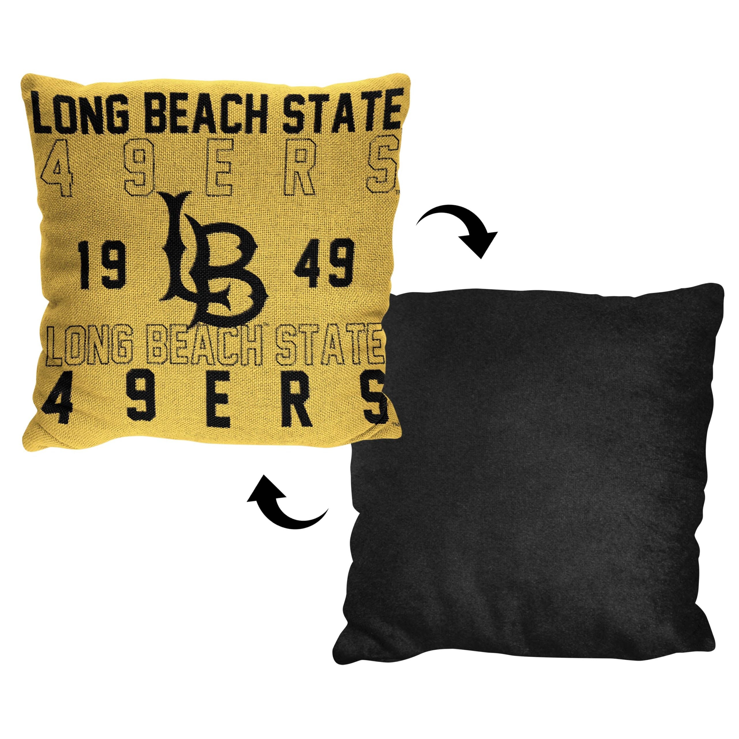 NCAA Long Beach State University 49ers Stacked Pillow 20x20 Inches