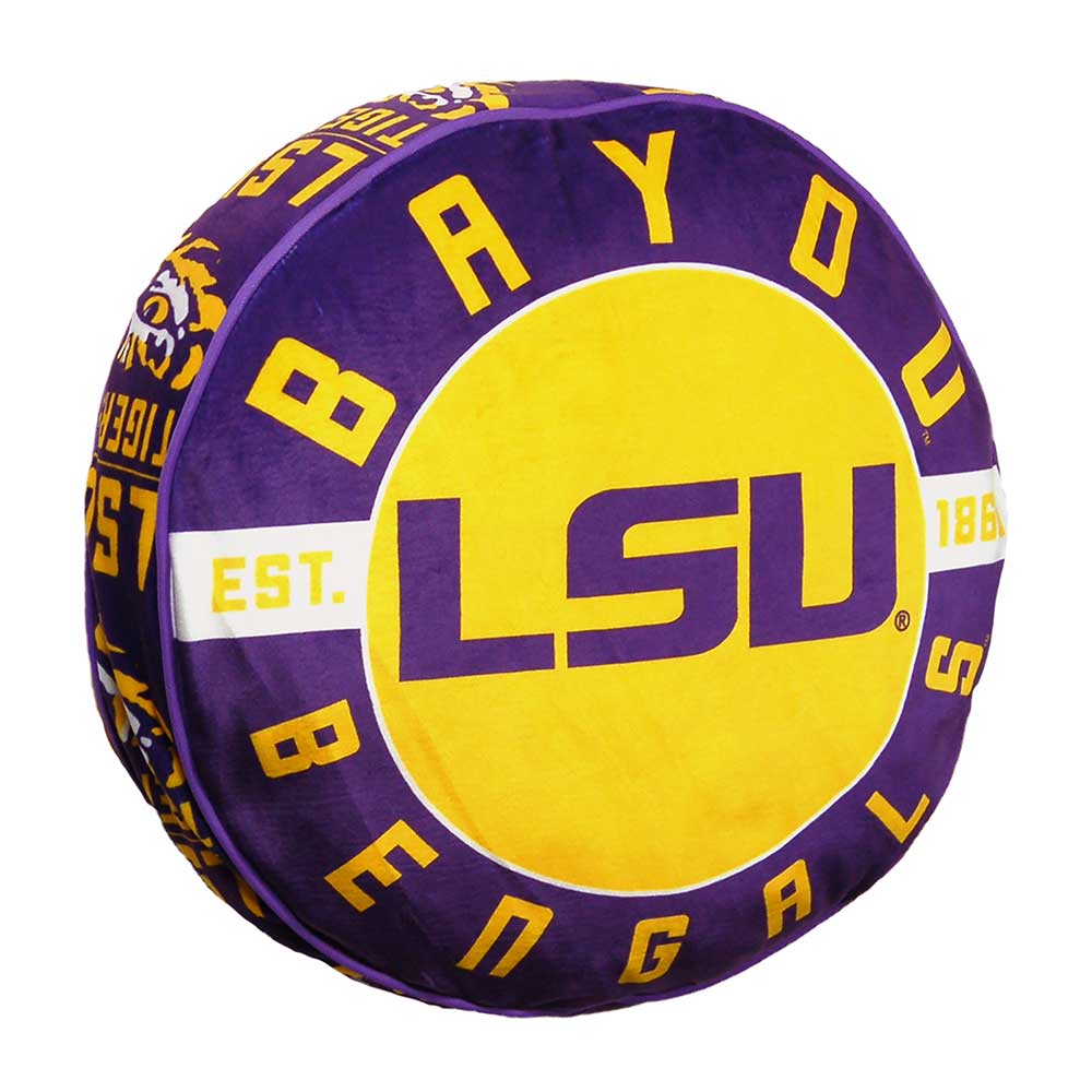 NCAA LSU Tigers Travel Cloud Pillow 15 Inches