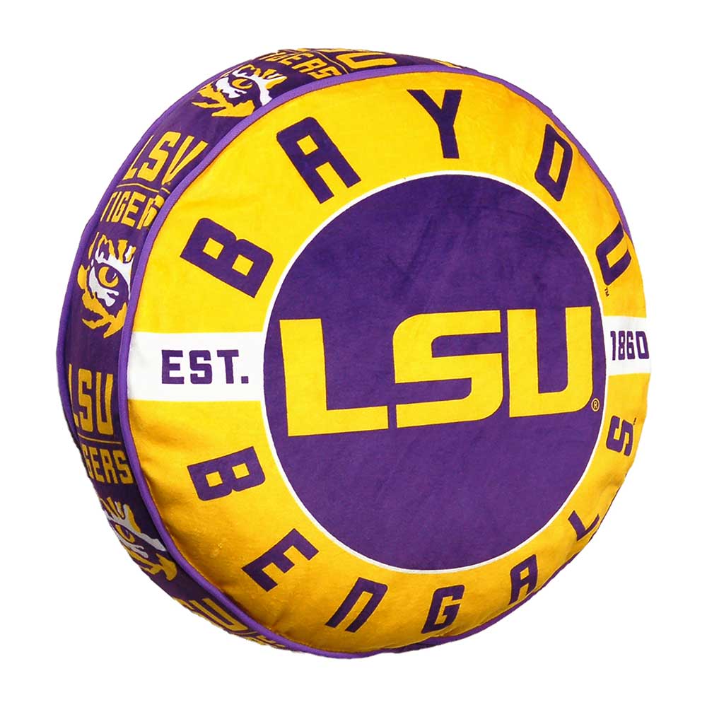 NCAA LSU Tigers Travel Cloud Pillow 15 Inches