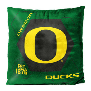 NCAA Oregon Ducks Connector Velvet Reverse Pillow 16x16 Inches