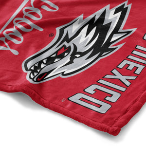 NCAA New Mexico Lobos Alumni Silk Touch Throw Blanket 50x60 Inches