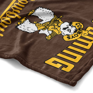 NCAA Wyoming Cowboys Alumni Silk Touch Throw Blanket 50x60 Inches