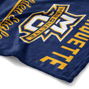 NCAA Marquette Golden Eagles Alumni Silk Touch Throw Blanket 50x60 Inches