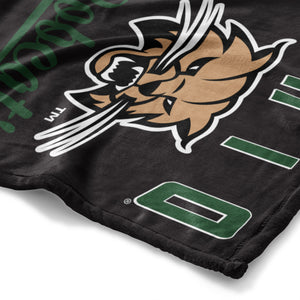 NCAA Ohio Bobcats Alumni Silk Touch Throw Blanket 50x60 Inches