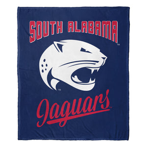 NCAA South Alabama Jaguars Alumni Silk Touch Throw Blanket 50x60 Inches