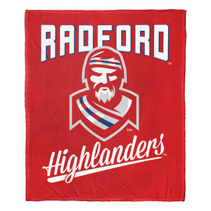 NCAA Radford Highlanders Alumni Silk Touch Throw Blanket 50x60 Inches