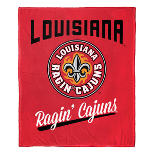 NCAA Louisiana At Lafayette Ragin Cajuns Alumni Silk Touch Throw Blanket 50x60 Inches