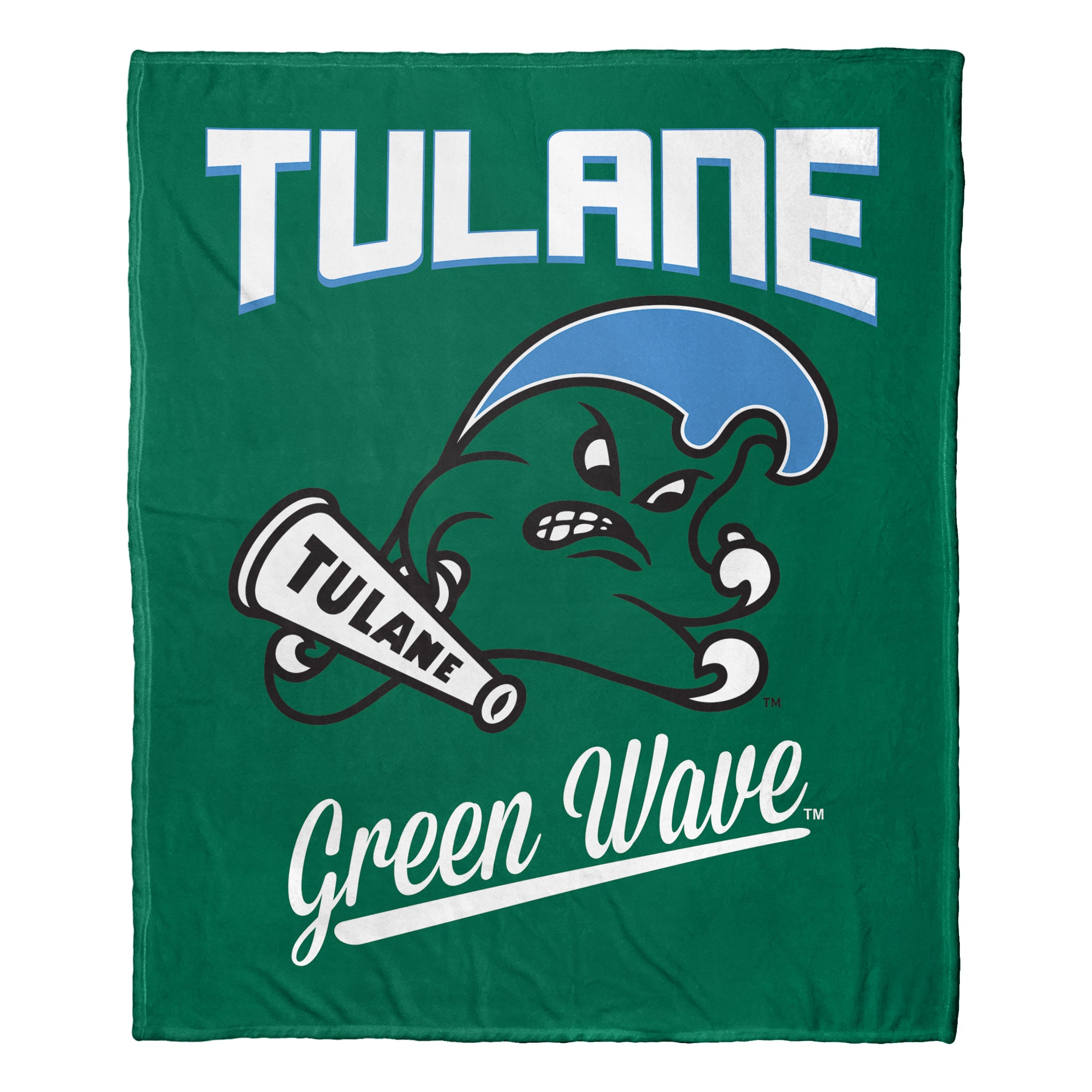 NCAA Tulane Green Wave Alumni Silk Touch Throw Blanket 50x60 Inches