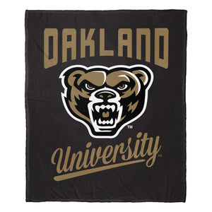 NCAA Oakland Alumni Silk Touch Throw Blanket 50x60 Inches