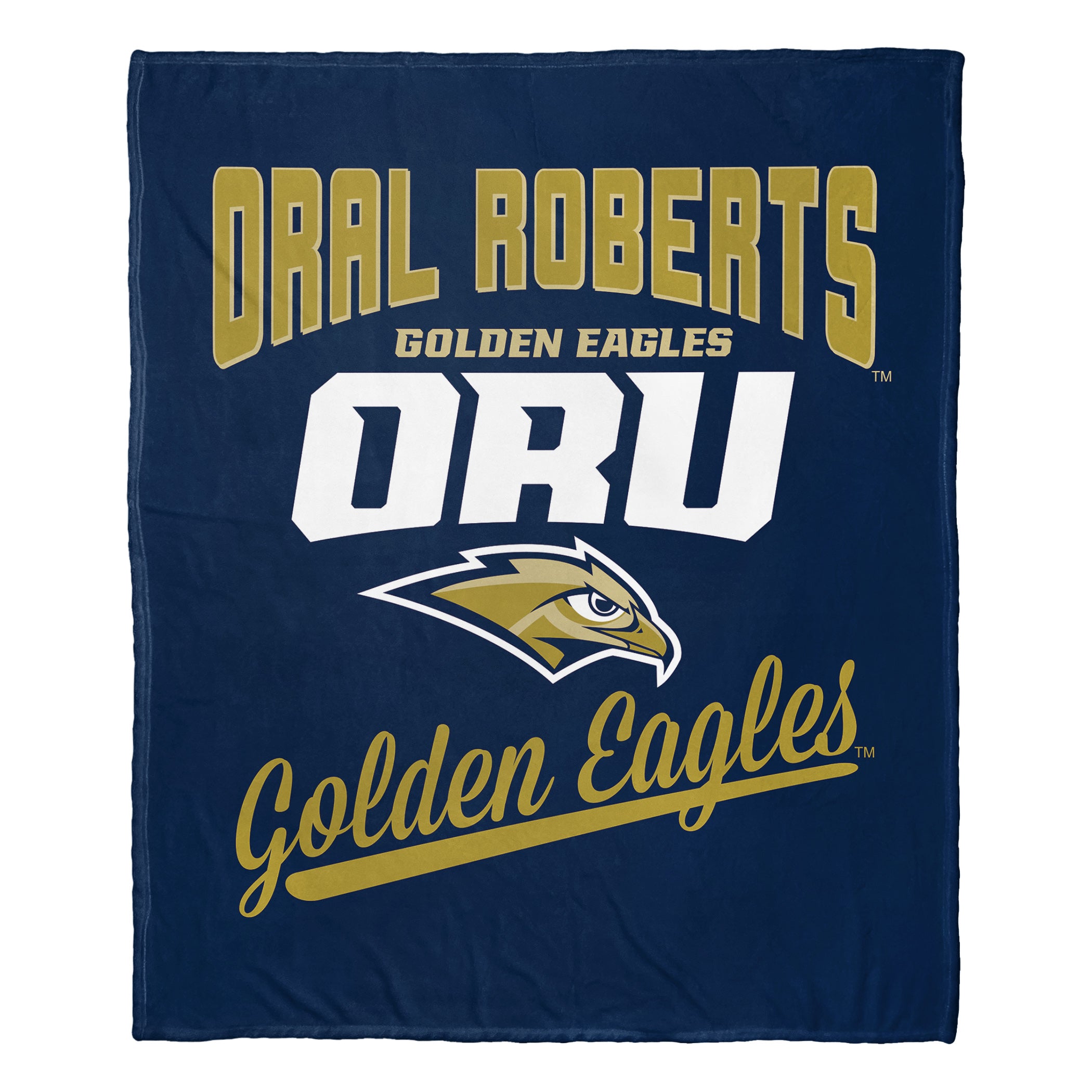 NCAA Oral Roberts Golden Eagles Alumni Silk Touch Throw Blanket 50x60 Inches