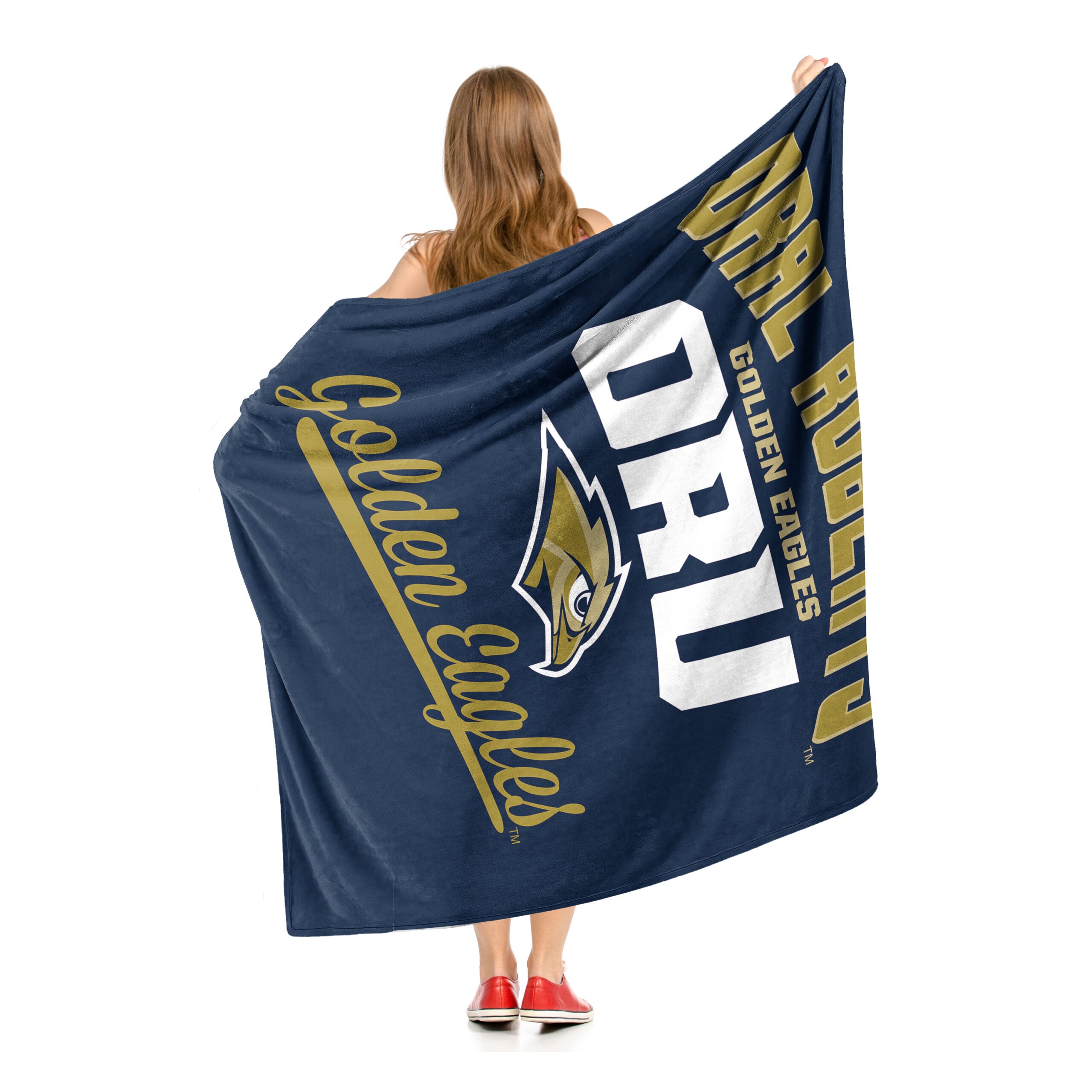 NCAA Oral Roberts Golden Eagles Alumni Silk Touch Throw Blanket 50x60 Inches