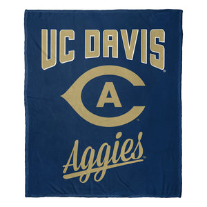 NCAA UC Davis Aggies Alumni Silk Touch Throw Blanket 50x60 Inches