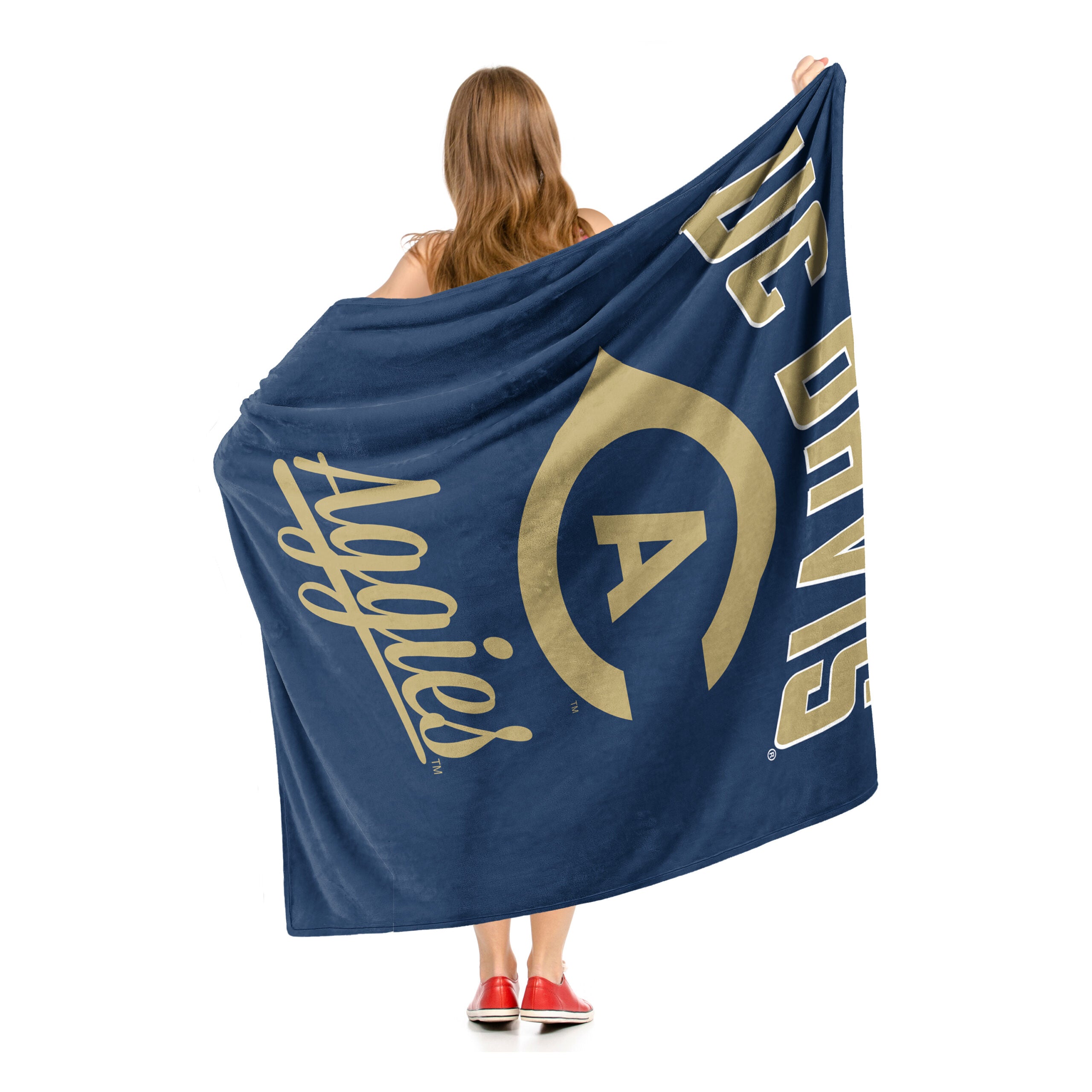 NCAA UC Davis Aggies Alumni Silk Touch Throw Blanket 50x60 Inches