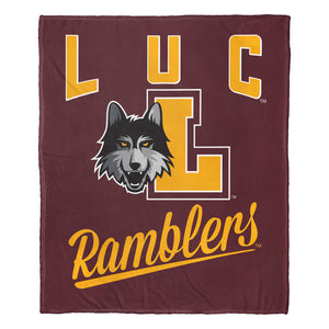 NCAA Loyola Chicago Ramblers Alumni Silk Touch Throw Blanket 50x60 Inches