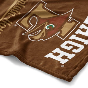 NCAA Lehigh Mountain Hawks Alumni Silk Touch Throw Blanket 50x60 Inches