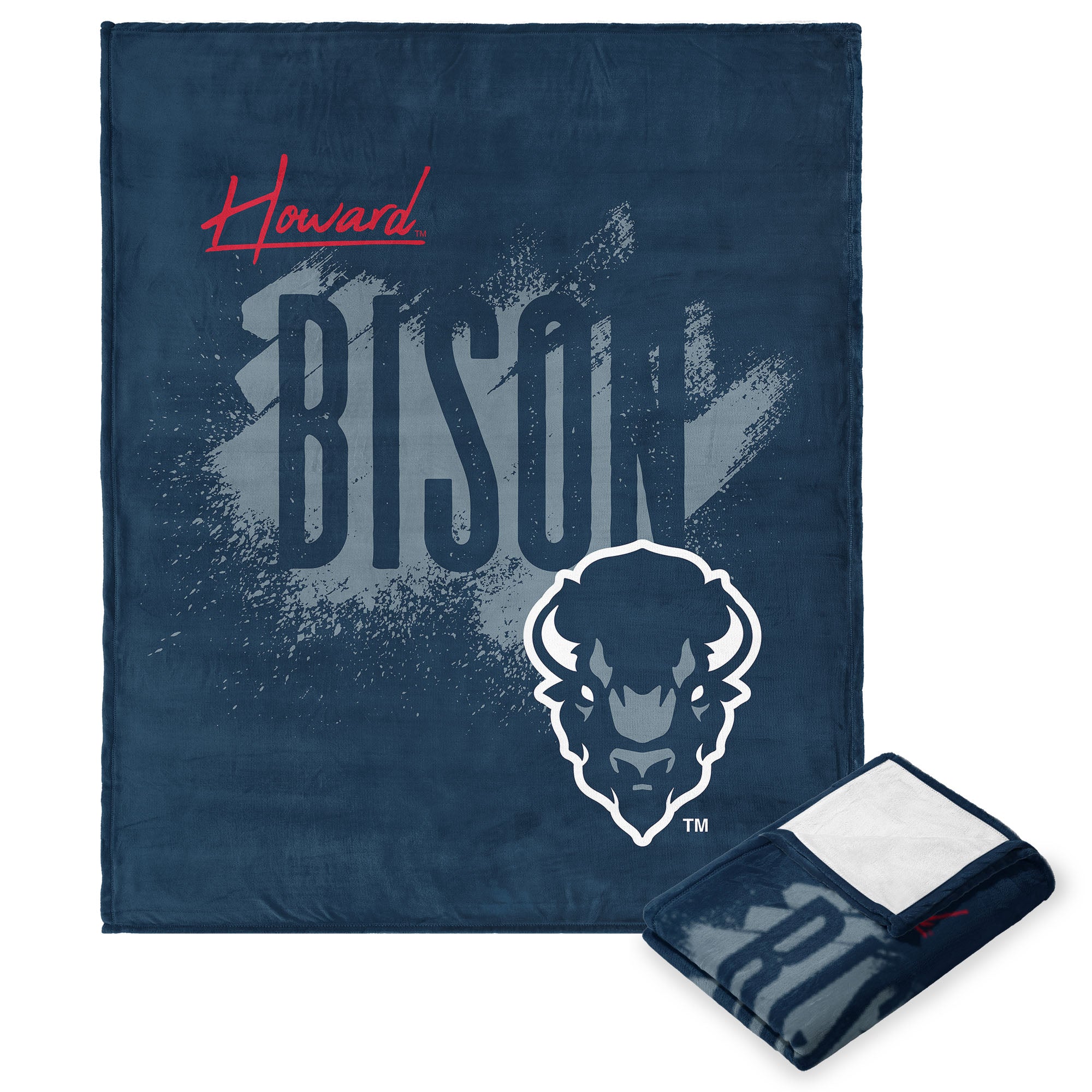 NCAA Howard University Tradition Silk Touch Throw Blanket 50x60 Inches