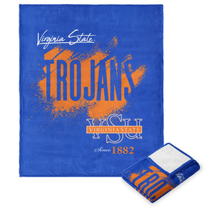 NCAA Virginia State Tradition Silk Touch Throw Blanket 50×60 Inches