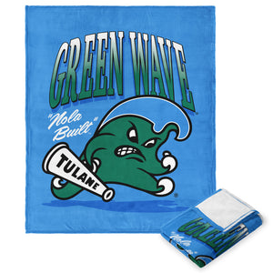 Tulane Green Wave NCAA Green Wave Silk Touch Throw Blanket 50X60 Inches