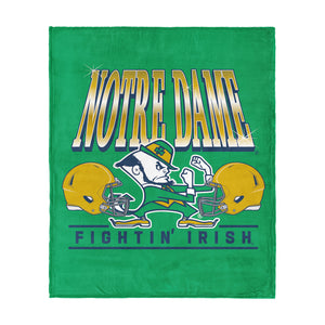 Notre Dame Fighting Irish NCAA Football Fan Silk Touch Throw Blanket 50x60 inches