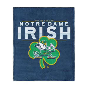 Notre Dame Fighting Irish NCAA Irish Territory Silk Touch Throw Blanket 50x60 inches