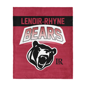 Lenoir-Rhyne Bears Silk Touch Throw Blanket 50x60 Inches