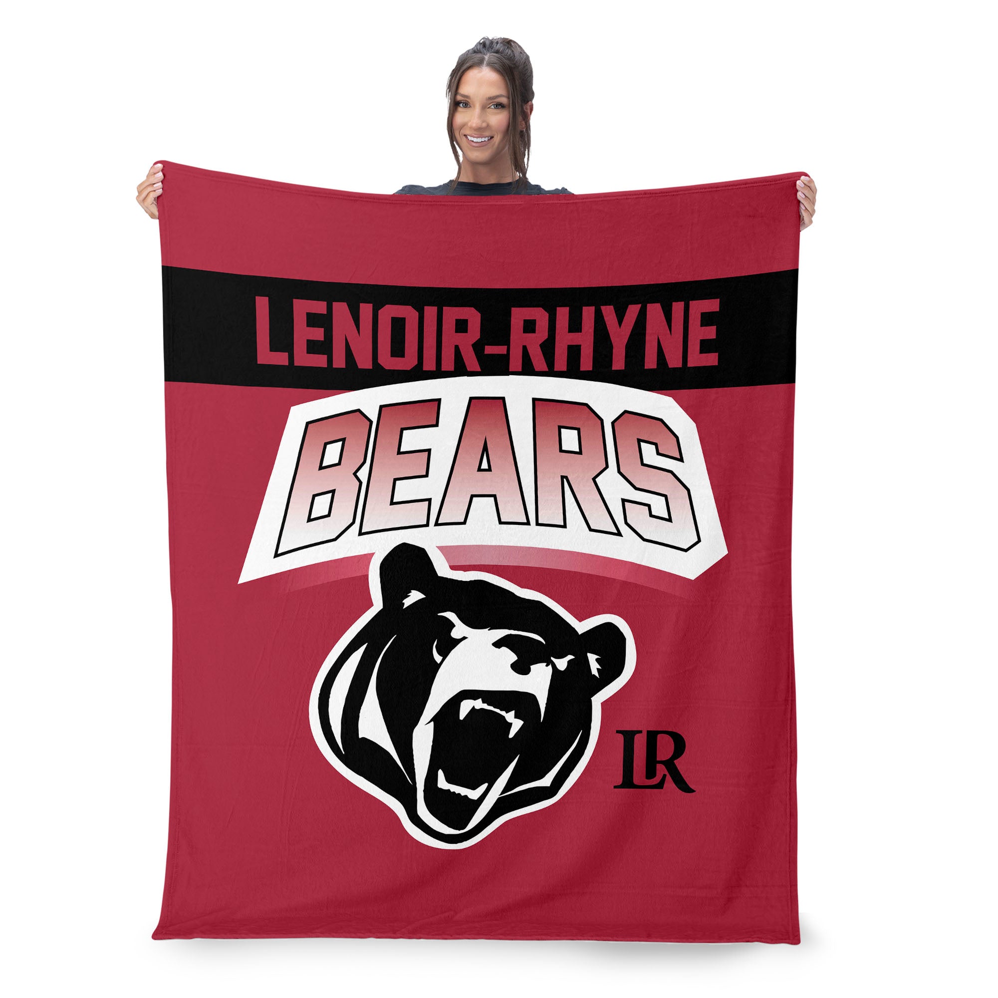 Lenoir-Rhyne Bears Silk Touch Throw Blanket 50x60 Inches