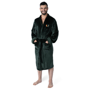 Miami Hurricanes NCAA L/XL Silk Touch Robe 26x47 Inches