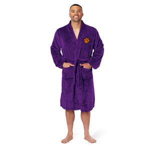 Clemson Tigers NCAA L/XL Silk Touch Robe 26x47 Inches