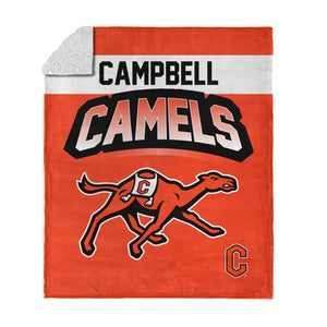 Campbell Fighting Camels Silk Touch Sherpa Throw Blanket 50x60 Inches