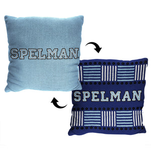 NCAA Homage Spelman 2 Pack Double Sided Jacquard Throw Pillows 14x14 Inches