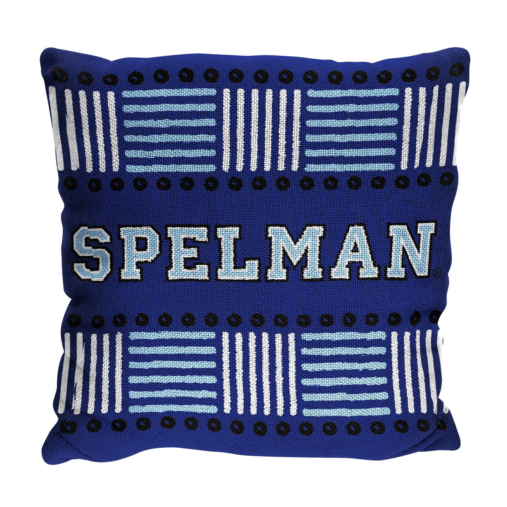 NCAA Homage Spelman 2 Pack Double Sided Jacquard Throw Pillows 14x14 Inches