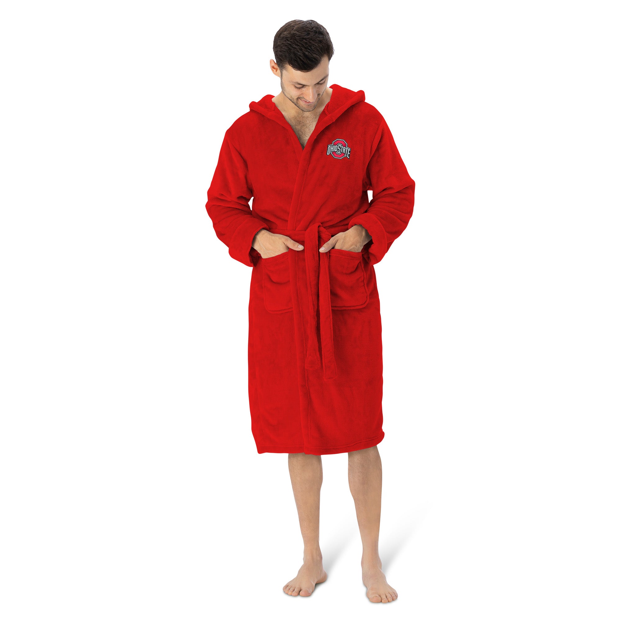 Ohio State Buckeyes NCAA Hooded Silk Touch Robe 26x47 Inches