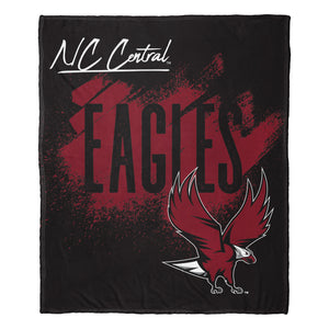 NCAA School Tradition North Carolina Central Eagles Silk Touch Throw Blanket 50x60 Inches