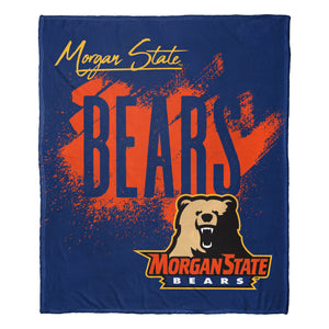 NCAA School Tradition Morgan State Bears Silk Touch Throw Blanket 50x60 Inches