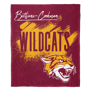 NCAA School Tradition Bethune Cookman Wildcats Silk Touch Throw Blanket 50x60 Inches