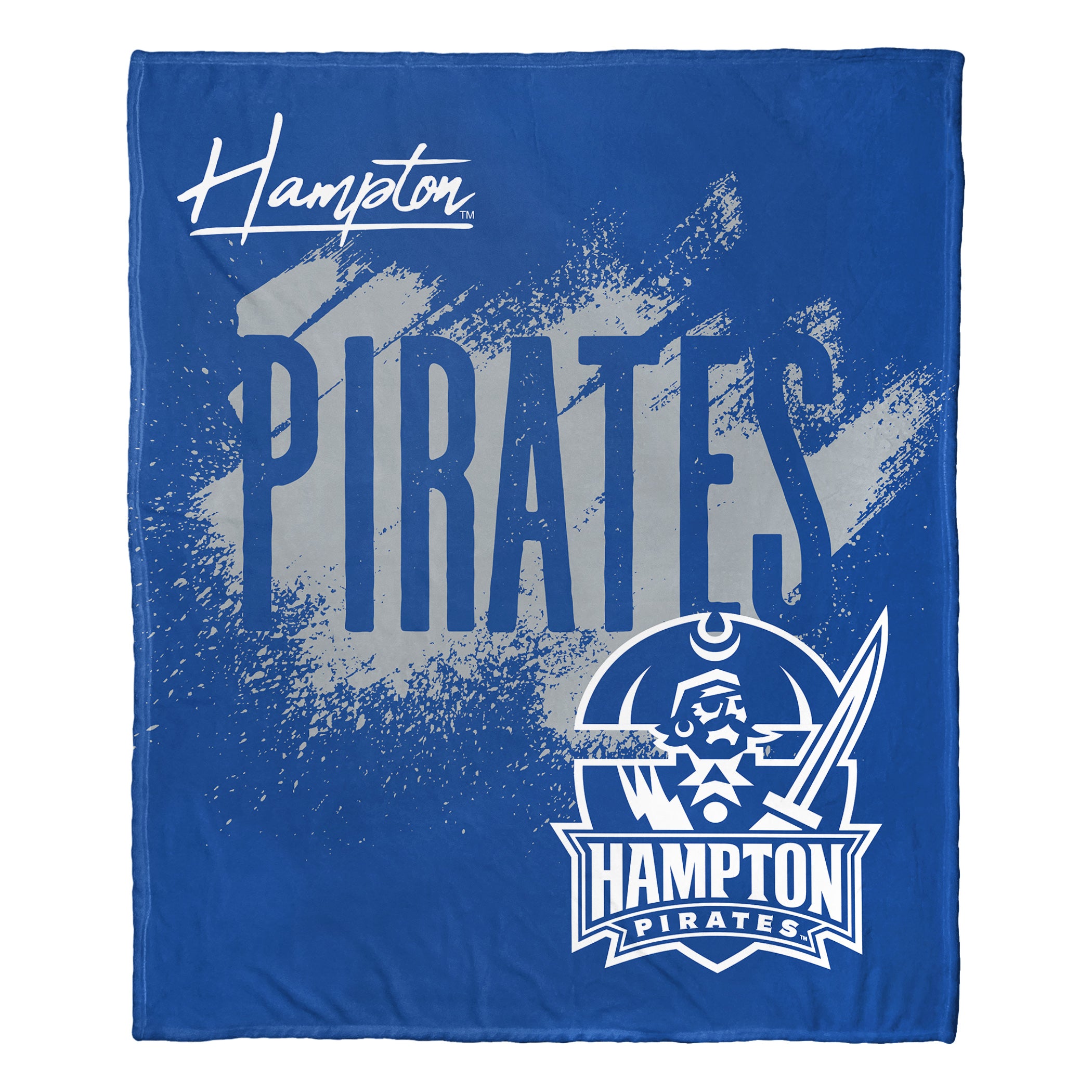 NCAA School Tradition Hampton Pirates Silk Touch Throw Blanket 50x60 Inches