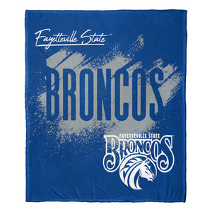 NCAA School Tradition Fayetteville State Broncos Silk Touch Throw Blanket 50x60 Inches