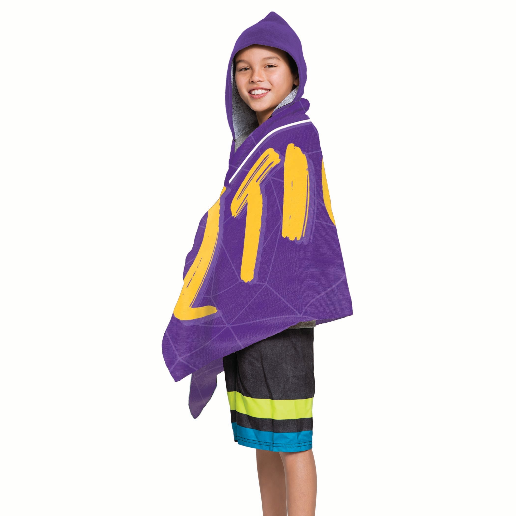 NCAA LSU Tigers Youth Hooded Beach Towel 21x51 Inches