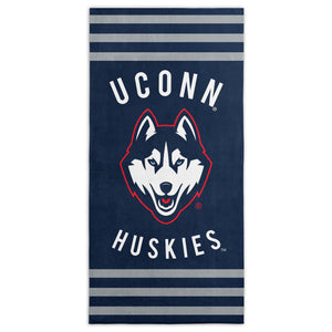 NCAA UConn Huskies Stripes Beach Towel 30Ã—60 Inches
