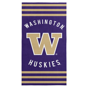 Washington Huskies NCAA Stripes Beach Towel 30 x 60 inches