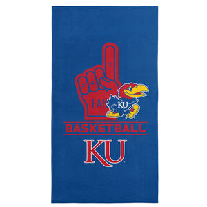 NCAA Kansas Jayhawks Number 1 Fan Beach Towel 30x60 Inches