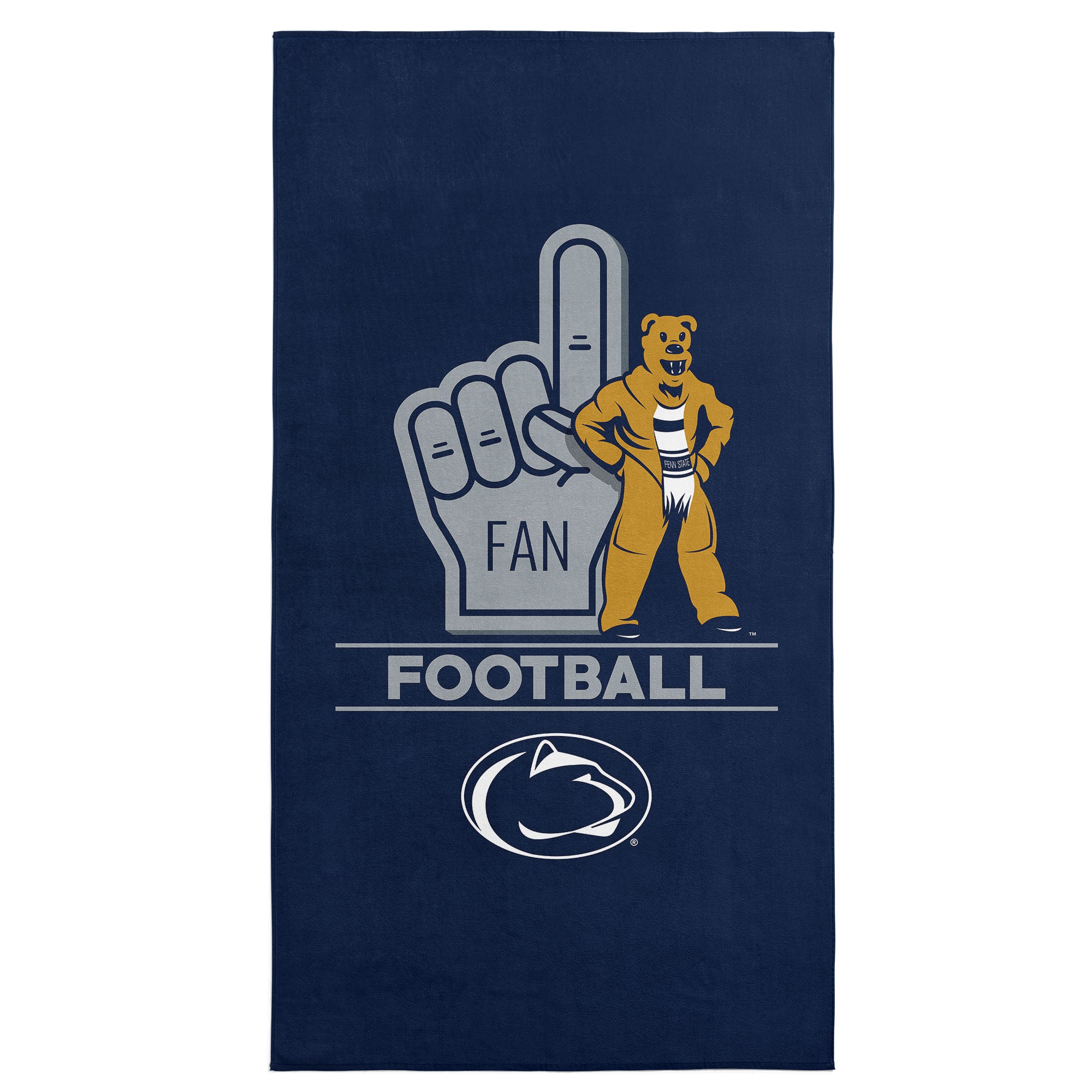 NCAA Penn State Nittany Lions Number 1 Fan Beach Towel 30x60 Inches