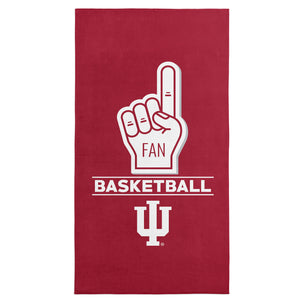 NCAA Indiana Hoosiers Number 1 Fan Beach Towel 30x60 Inches