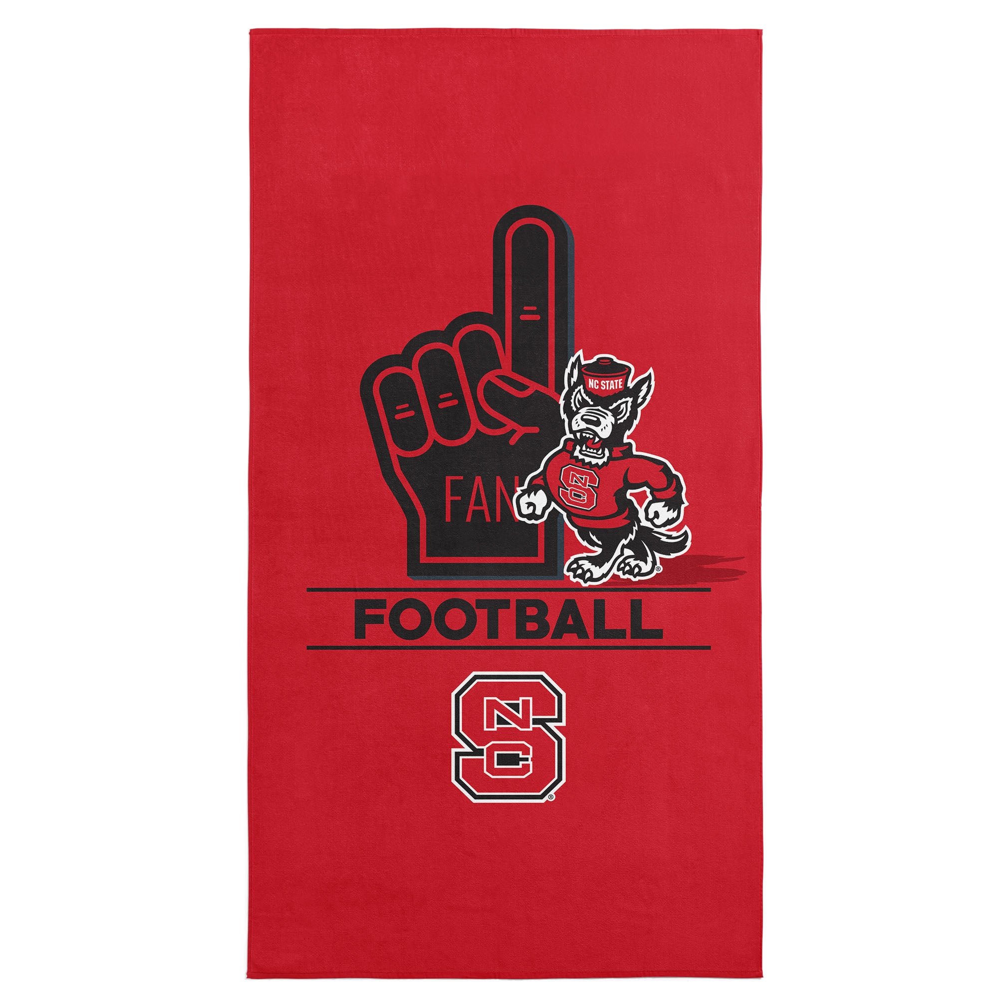 NCAA North Carolina State Wolfpack Number 1 Fan Beach Towel 30x60 Inches