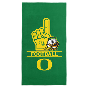 NCAA Oregon Ducks Number 1 Fan Beach Towel 30x60 Inches