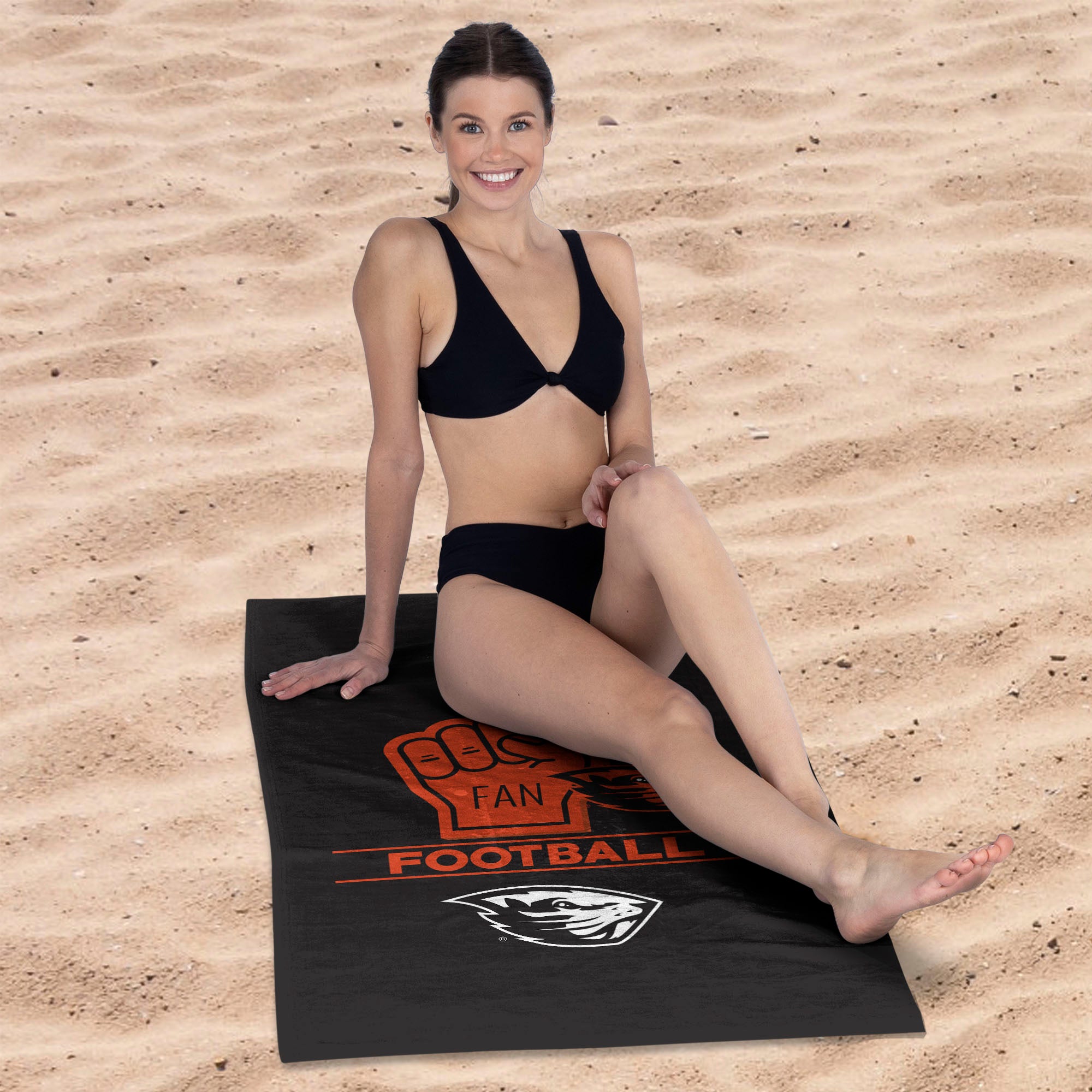 NCAA Oregon State Beavers Number 1 Fan Beach Towel 30x60 Inches