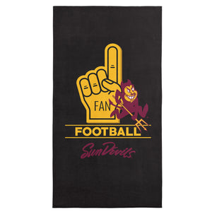 NCAA Arizona State Sun Devils Number 1 Fan Beach Towel 30x60 Inches