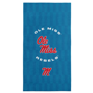 Ole Miss Rebels NCAA Stack Up Beach Towel 30x60 inches