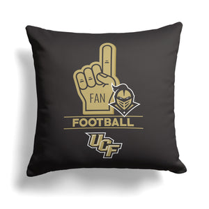 NCAA Central Florida Knights Number 1 Fan Throw Pillow 18x18